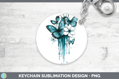 GorgeousTeal Drips BS01 Keychain design.