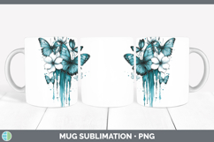 GorgeousTeal Drips BS01 Mug Wrap design.