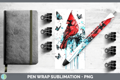 GorgeousTeal Drips BS01 Pen Wrap design.