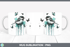 GorgeousTeal Drips BS01 Mug Wrap design.