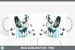 GorgeousTeal Drips BS01 Mug Wrap design.