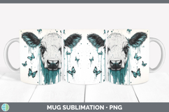 GorgeousTeal Drips BS01 Mug Wrap design.