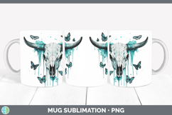 GorgeousTeal Drips BS01 Mug Wrap design.