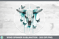 GorgeousTeal Drips BS01 Wind Spinner design.