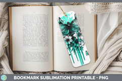 GorgeousTeal Drips BS01 Bookmark design.