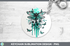 GorgeousTeal Drips BS01 Keychain design.