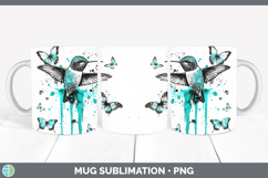 GorgeousTeal Drips BS01 Mug Wrap design.