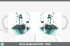 GorgeousTeal Drips BS01 Mug Wrap design.