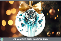 GorgeousTeal Drips BS01 Ornament design.