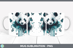 GorgeousTeal Drips BS01 Mug Wrap design.