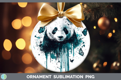 GorgeousTeal Drips BS01 Ornament design.