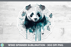 GorgeousTeal Drips BS01 Wind Spinner design.