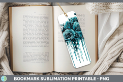 GorgeousTeal Drips BS01 Bookmark design.