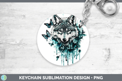 GorgeousTeal Drips BS01 Keychain design.