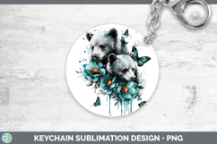 GorgeousTeal Drips BS02 Keychain design.