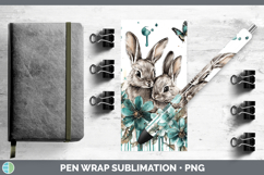 GorgeousTeal Drips BS02 Pen Wrap design.