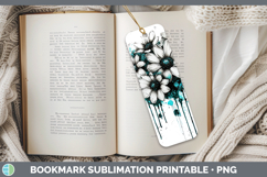 GorgeousTeal Drips BS02 Bookmark design.