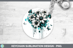 GorgeousTeal Drips BS02 Keychain design.