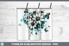 GorgeousTeal Drips BS02 Tumbler design.