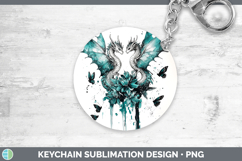 GorgeousTeal Drips BS02 Keychain design.