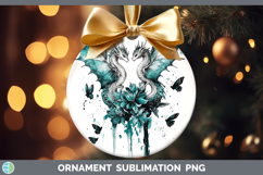 GorgeousTeal Drips BS02 Ornament design.