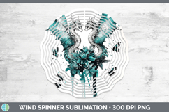 GorgeousTeal Drips BS02 Wind Spinner design.