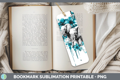 GorgeousTeal Drips BS02 Bookmark design.