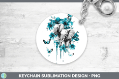 GorgeousTeal Drips BS02 Keychain design.