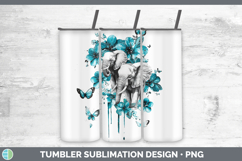 GorgeousTeal Drips BS02 Tumbler design.