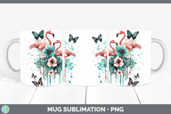 GorgeousTeal Drips BS02 Mug Wrap design.