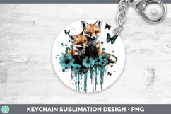 GorgeousTeal Drips BS02 Keychain design.