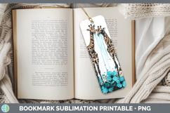 GorgeousTeal Drips BS02 Bookmark design.