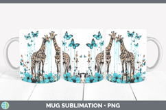 GorgeousTeal Drips BS02 Mug Wrap design.