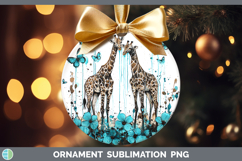 GorgeousTeal Drips BS02 Ornament design.