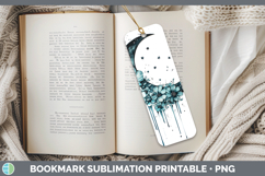 GorgeousTeal Drips BS02 Bookmark design.