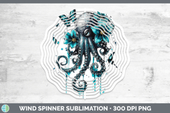GorgeousTeal Drips BS02 Wind Spinner design.