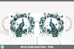 GorgeousTeal Drips BS02 Mug Wrap design.