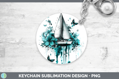 GorgeousTeal Drips BS02 Keychain design.