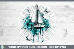 GorgeousTeal Drips BS02 Wind Spinner design.