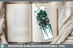 GorgeousTeal Drips BS02 Bookmark design.
