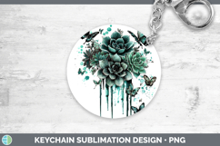 GorgeousTeal Drips BS02 Keychain design.
