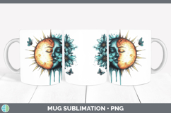 GorgeousTeal Drips BS02 Mug Wrap design.