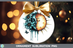 GorgeousTeal Drips BS02 Ornament design.