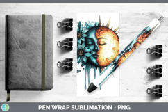 GorgeousTeal Drips BS02 Pen Wrap design.