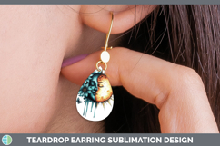 GorgeousTeal Drips BS02 Teardrop Earrings design.