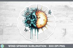 GorgeousTeal Drips BS02 Wind Spinner design.