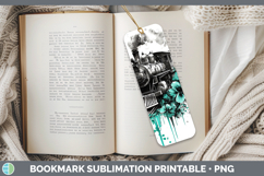 GorgeousTeal Drips BS02 Bookmark design.