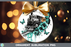 GorgeousTeal Drips BS02 Ornament design.