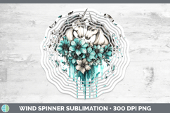 GorgeousTeal Drips BS02 Wind Spinner design.