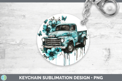 GorgeousTeal Drips BS02 Keychain design.